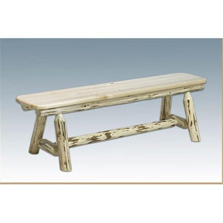 MONTANA WOODWORKS Montana Woodworks MWPSB6 Six Foot Long Plank Style Bench MWPSB6